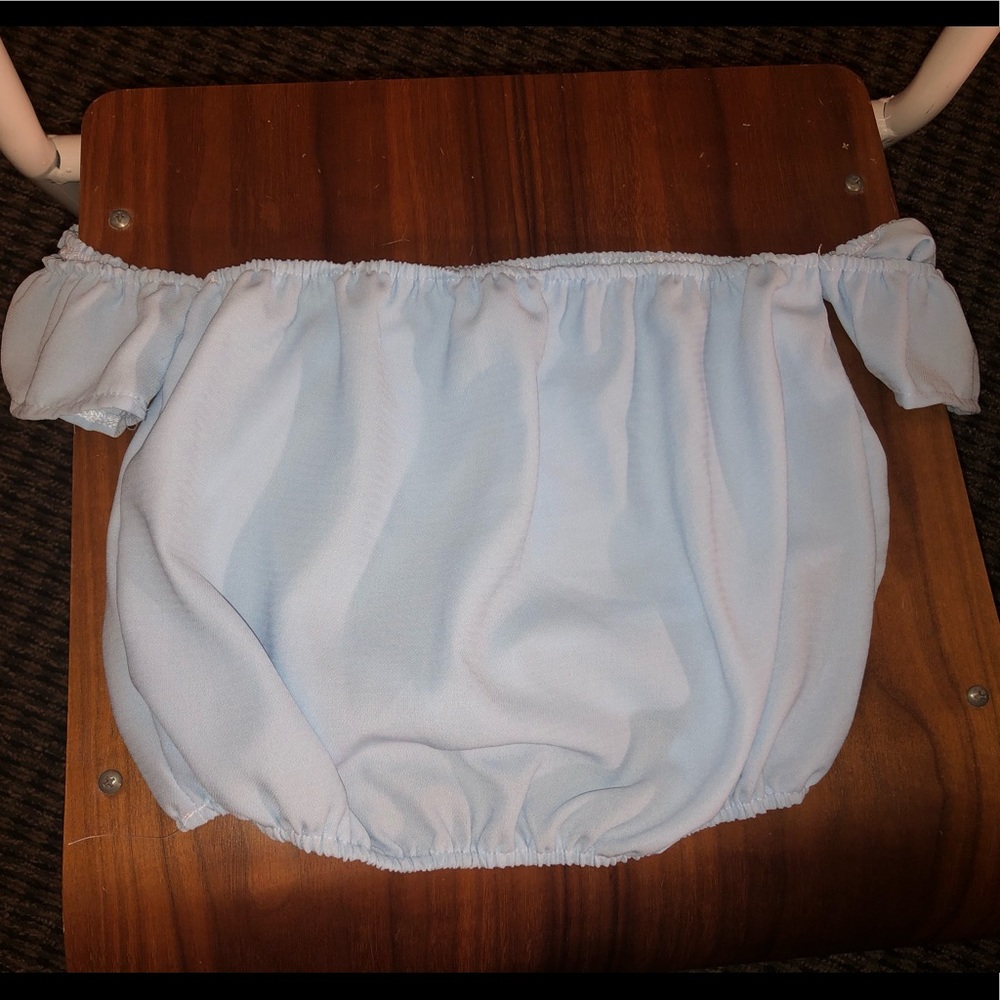 Off the shoulder crop top